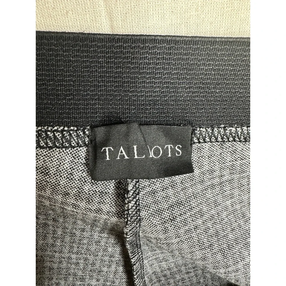 Talbots Women's Black White Houndstooth Soho Ankle Pants size 22W